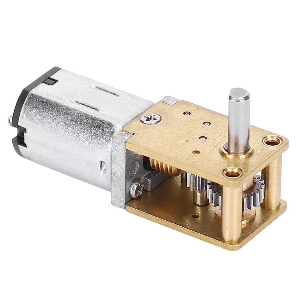 Fafeicy N20 DC12V Mini Micro Metal Gear Motor, Speed Reduction CW/CCW Micro Motor Speed Reduction Motor for DIY Engine Toy(DC12V