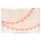 Meri Meri Peach Scallop Pennant Banner (Pack of 2), 13 Party Banner Inlcuding Excess Cord, Meri Meri Garland Birthday Party Dec