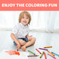 Jar Melo 24 Colors Jumbo Crayons for Toddlers, Non Toxic Washable Crayons, Easy to Hold, Safe for Babies and Children, Back to S