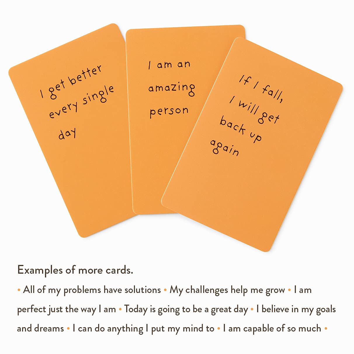Mal Paper Kids Affirmation Card Deck - 52 Pack | Great For Mindfulness Challenge, Mantras, Meditation Tools, Inspirational Cards