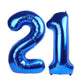 Navy Blue Number 21 Balloon 40 Inch, 21 Number Balloon, 21St Navy Blue Birthday Decorations, 21 Year Old Women Men Blue Party Su