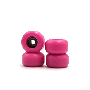 Spitboards Fingerboard Bearing Wheels, Cnc Polyurethane, Set Of 4, Pink