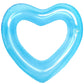 Kid Heart Pool Float for Kids Kid Pool Floats  Water Fun Beach Party Toys for Kids Birthday Scene Layout Props. (18 in  Transparent Blue)