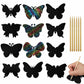 Kukiwhy 24 PCS Rainbow Spring Butterfly Crafts Scratch Cards,Party Favors DIY Birthday Gift Supplies for Kids, 12 Styles