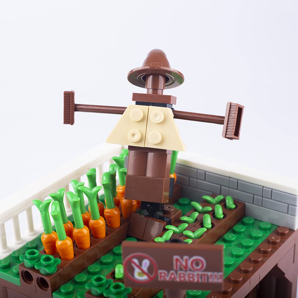 Hgkj Toy Brick-Halloween Guardian Carrot Building Block Set-100% Compatible With All Major Brands-Suitable For Birthday Gifts And Halloween Surprises(Turnip Guard Station)