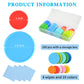 DLUGOPIS 100 Pcs Dry Erase Tokens Set - 1 Inch & 1.5 Inch Reusable Plastic Game Discs with Storage Box & 4 Wipes, 10 Colors