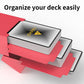 Rayvol 5 Card Deck Box With 2 Dividers/Box - Set Of 5 Card Boxes For Tcg (Blue, Red, Green, Black, White)