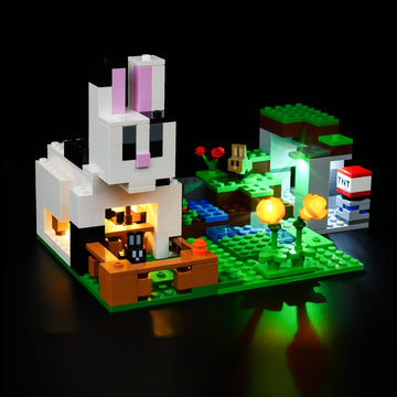 Rorliny Led Light Kit For Lego Minecraft The Rabbit Ranch 21181 Building Kit, Lighting Set Compatible With Lego 21181 Rabbit (Li