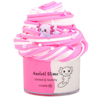 Axolotl Butter Slime - Premium Diy Scented Peach Slime For Boys & Girls, Ages 4-12 - Party Favors & Christmas Stocking Fillers