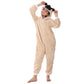 Lobujou Animal Hooded Costume For Kids Boys Girls Flannel Onesie Halloween Cosplay One Piece Pug Dog 110