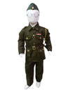 Bookmycostume Cotton National Hero Freedom Fighter Kids Fancy Dress Costume - Green 10-11 Years