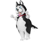 Spooktacular Creations Kids Husky Inflatable Costume, Medium Gray Polyester Full Body Dog Suit for Halloween Cosplay Parties