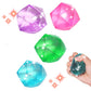 4pcs Masonry Ice Squishy Stress Balls-Stress Cube -Diamond Sugar Balls Slow Rise-Fidget Toy for Your Best Mellow and Chill - Han