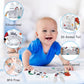 Vicloon Cloth Books, 3D Touch Feel High Contrast Cloth Book, Baby Books Toys For Baby 0-12 Months, Soft Baby Books Touch And Feel Crinkle For Infants Toddler Gifts Toy(Rabbit)