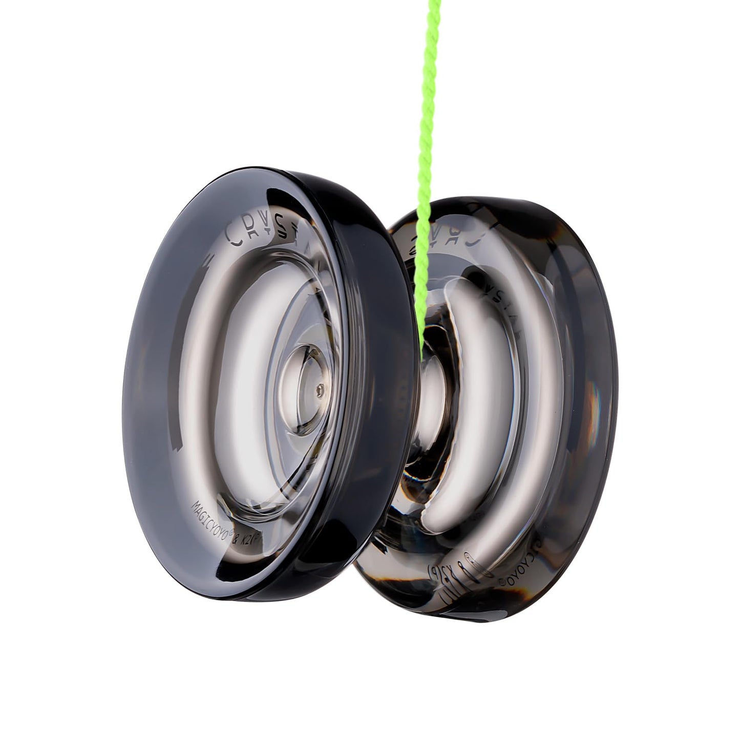 Magicyoyo Yoyo K2 Crystal Pack Of 2 Yoyos, Dual Function Responsive Yoyo For Kids Beginner + Unresponsive Yoyo Bearing Kit For A