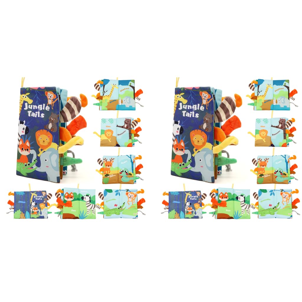 Snowie Soft Cloth Books For Babies 0 To 3 Years Forest Animal Sensory 612 Month With 3D Touch Feel High Contrast Dimensional Ta