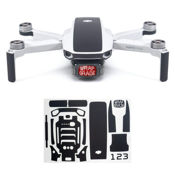 Wrapgrade Skin Compatible With Dji Mavic Mini | Accent Color (Stealth Black)