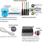 Diabolo Chinese Yoyo Set ,Triple Bearing Diabolo Chinese Yo-Yos Juggling Toys Colorful Led Diabolo With Diablo Sticks, Diabolo String&Net Bag, Easier Start/ Faster/ Stable&Lasts Longer (Led)