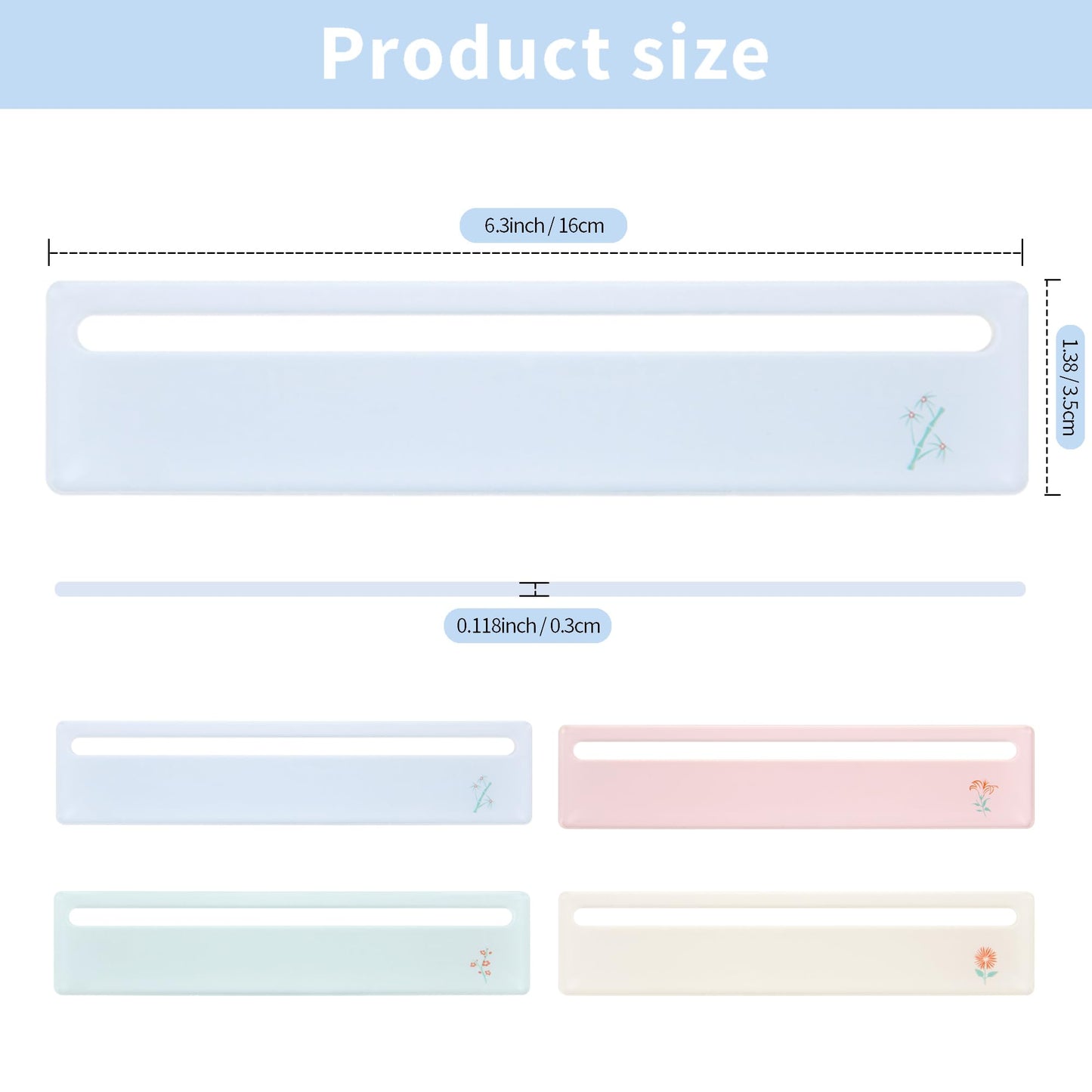 czzwak 4PC Mahjong Card Line Finder Strips - Bright Acrylic Strategy Tool for Beginners | Travel  Parties  Game Nights | Rules Helper & Accessories Set | Mahjong Gifts
