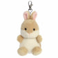 Aurora Adorable Palm Pals Ella Bunny Clip-On- Fun Collectible Plush For Kids and mature-themed Collectors - Perfect For Backpacks and Birthday Gifts - Brown 4 Inches