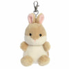Aurora Adorable Palm Pals Ella Bunny Clip-On- Fun Collectible Plush For Kids and mature-themed Collectors - Perfect For Backpacks and Birthday Gifts - Brown 4 Inches