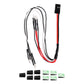 INJORA LED Lights -Headlights & Taillights Kit for TRX4M 1/18 RC Crawler Car Upgrade Parts (White & Red)