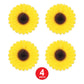 Beistle Sunflower Fan Pack of 4