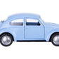 Berry President 1/32 Scale Diecast VW Beetle Car Toy - Sky Blue Alloy Model for Kids & Gifts