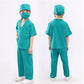 Acecharming Kids Doctor Costume, Child Role Play Costumes Unisex Doctor Fancy Dress Costume Doctor Scrubs For Kids Doctor And Nu