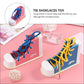Nuobesty Learn To Tie Shoes Wooden Lacing Shoe Toy Shoelaces Tying Toy Teaching Kit For Kids, Pink