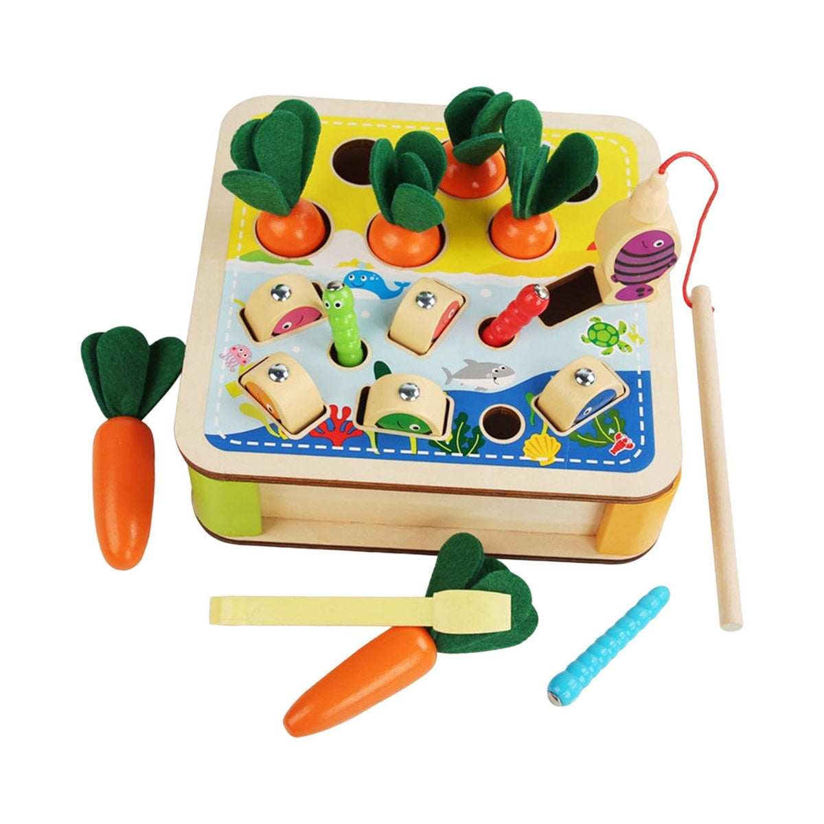 Enakshi Montessori Pulling Radish Toys Parent Child Interactive For Boys Girls Gifts 17.5Cmx17.5Cmx5Cm|Toys & Hobbies | Educatio