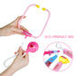 INNOCHEER Pink Doctor Kit for Kids, 25 Pieces Doctor Kit for Toddlers, Kids Doctor Playset Set with Roleplay Doctor Costume, Dre