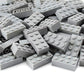 Feleph 100Pcs 2X4 Bricks Light Grey Gray Building Blocks Set Toy Accessories Combine With Major Brick Brands