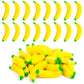 Lovestown 15Pcs Banana Stress Toys, Banana Fidget Toys Mini Squeeze Toys For Kids Party Favors