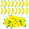 LovesTown 15PCS Banana Stress Toys - Mini Squeeze Fidget Toys for Kids, Yellow, Foam, Medium Size, Perfect for Party Favors