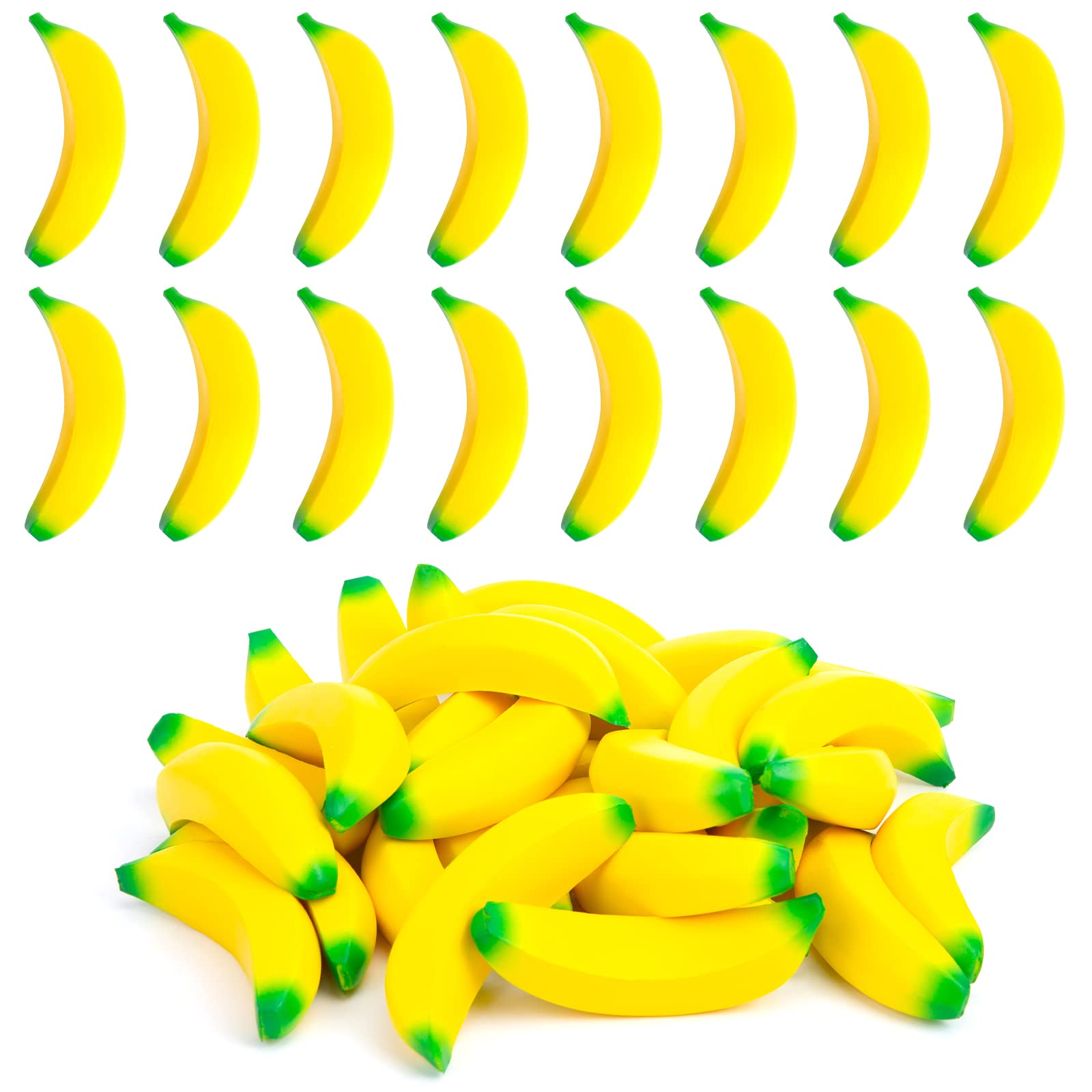 Lovestown 15Pcs Banana Stress Toys, Banana Fidget Toys Mini Squeeze Toys For Kids Party Favors