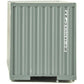 Walthers Scenemaster Ho Scale Model Of Nedlloyd (Gray, Orange, Black) 40' Hi Cube Corrugated Container W/Flat Roof,949-8219