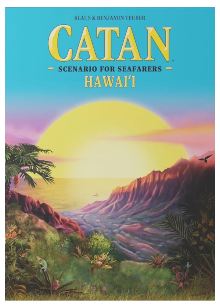 CATAN Hawai'i Scenario Expansion - Tropical Fishing Excursion, Strategy Game for 3-6 Players, Ages 10+, Cardboard, Model CN3129