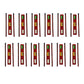 Pack Of 12 Stationery Kit Set For Students | Each Pack Includes 1 Ruler, 2 Pencils, 2 Erasers & 1 Sharpener |Individually Packed