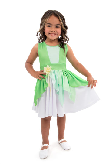 Little Adventures Lily Pad Twirl Dress - Machine Washable Child Pretend Play And Party Dress With No Glitter (Child Size 12)