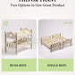 Robud Baby Doll Crib, Wooden Baby Doll Beds For 20 Inch Dolls, Green Baby Doll Bunk Beds With Tulle, American Girl Doll Bed For