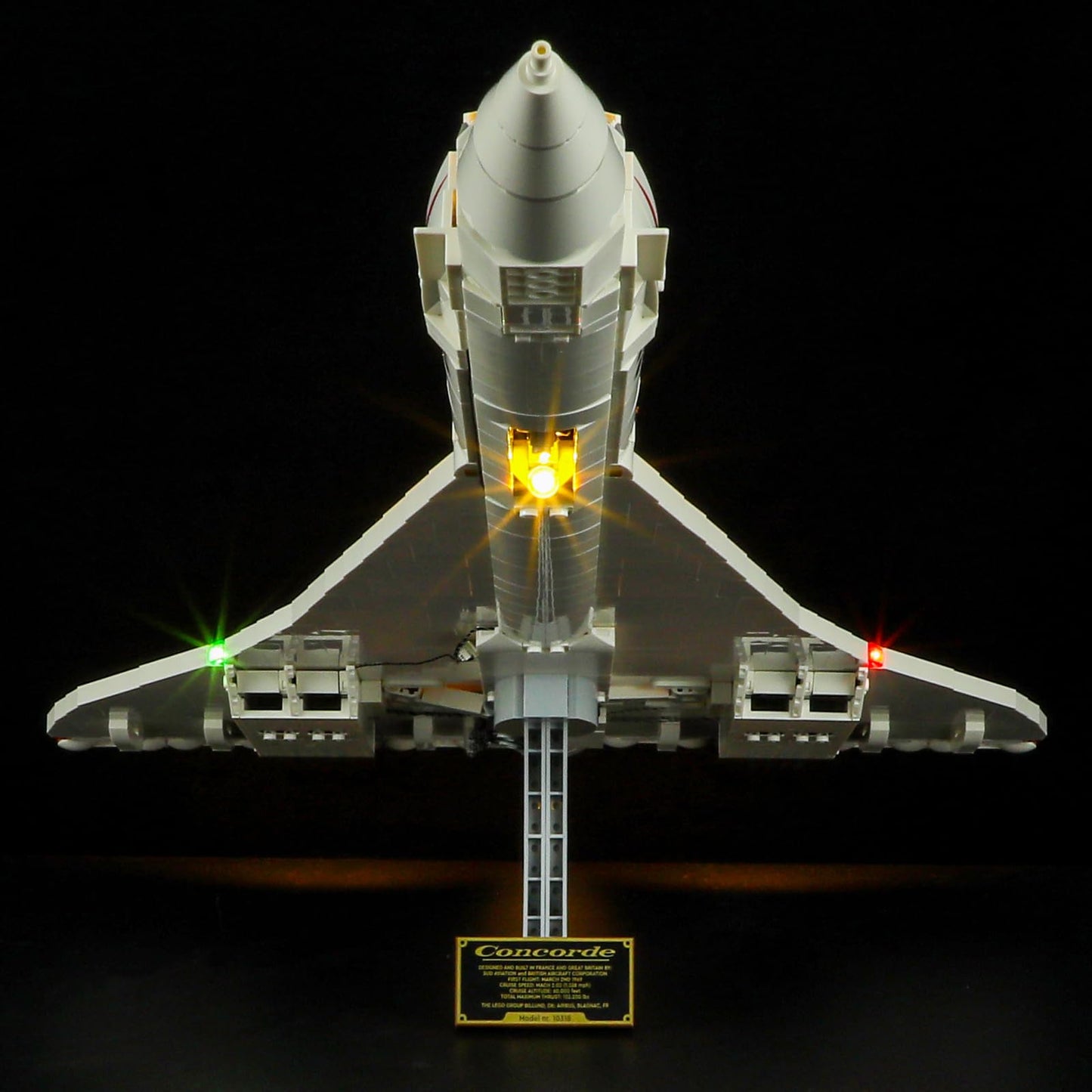 Briksmax Lighting Kit For Lego Icons Concorde - Compatible With Lego 10318 Building Set- Not Include Lego Set