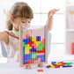 Russian Blocks Puzzle,3D Transparent Brain Teaser Toys, 3D Puzzles, Montessori Toys For 3 4 5 6 7 8 9 10 Year Old Boys Girls Kids