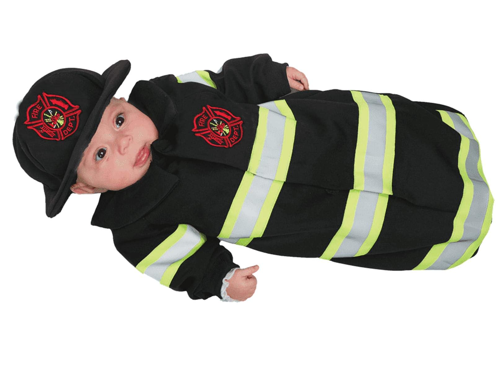 Baby'S Firefighter Fireman Costume Bunting For Dress Up And Halloween - Fireman Bunting
