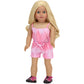 Sophia'S 18' Doll Pink Tie Dye Romper With Cinched Waist
