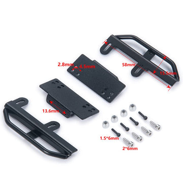 RCLIONS Metal Pedal Side Board Rock Sliders for Axial SCX24 Deadbolt JLU CRC Bronco Gladiator 1/24th RC Crawler Car