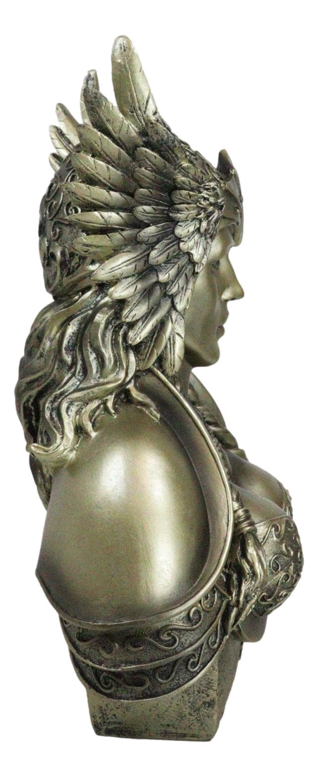 Ebros Norse Viking Mythology Poetic Edda Goddess Valkyrie Bust Statue 11' Tall Chooser Of The Slain Odin Maiden Decorative Figurine
