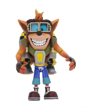 Neca - Crash Bandicoot 7' Scale Action Figure ? Deluxe Crash With Jetpack