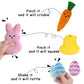Bunny Chorus My First Easter Basket Stuffers For Babies, 6Ct Personalized Baby'S First Easter Basket Playset, Peep Bunny Chick C