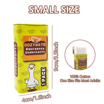 Cozymate 3 Pairs Emergency Underpants In A Can Instant Underwear Travel Out Emergency Underpants In Compact Tin Container White Elephant Gift Exchange Great Funny Gag Gifts For Men Women